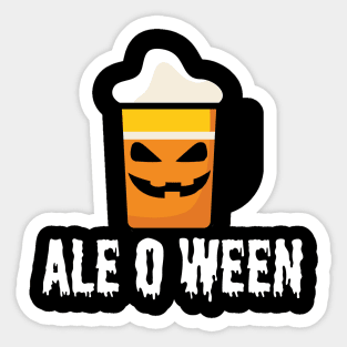 Ale o ween Sticker